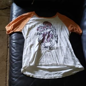 Jersey style owl shirt